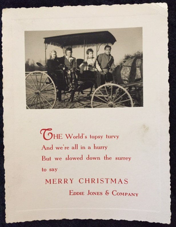 christmas card e jones and company in surrey
